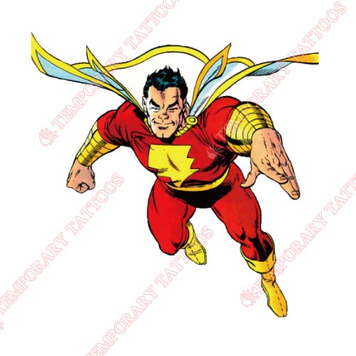 Captain Marvel Customize Temporary Tattoos Stickers NO.5854